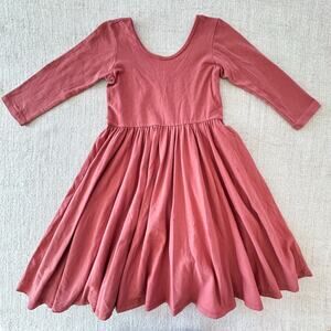 Alice + Ames Mauve 3/4 Sleeve Ballet Twirl Dress VGUC 7